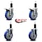 Service Caster 5'' Blue Poly Swivel 1-1/4'' Expanding Stem Caster Set 2 Total Lock Brakes, 4PK SCC-EXTTL20S514-PPUB-BLUE-2-S-2-114 - alternate 3